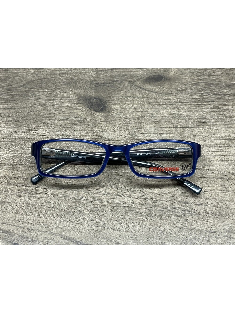 CONVERSE Bold Blue Kids Rectangle Full Rim Eyeglasses 46[]15-125 Frames Only
